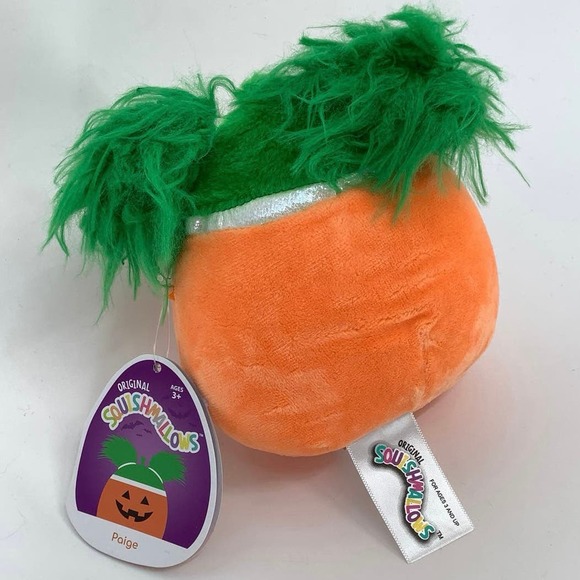 Squishmallows Halloween Squad 2021 Paige Pumpkin w/ Pigtails 4.5" Plush J17-10 - Picture 6 of 7